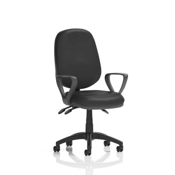 Eclipse Wipe Clean 3 Lever Leather Operator Chair